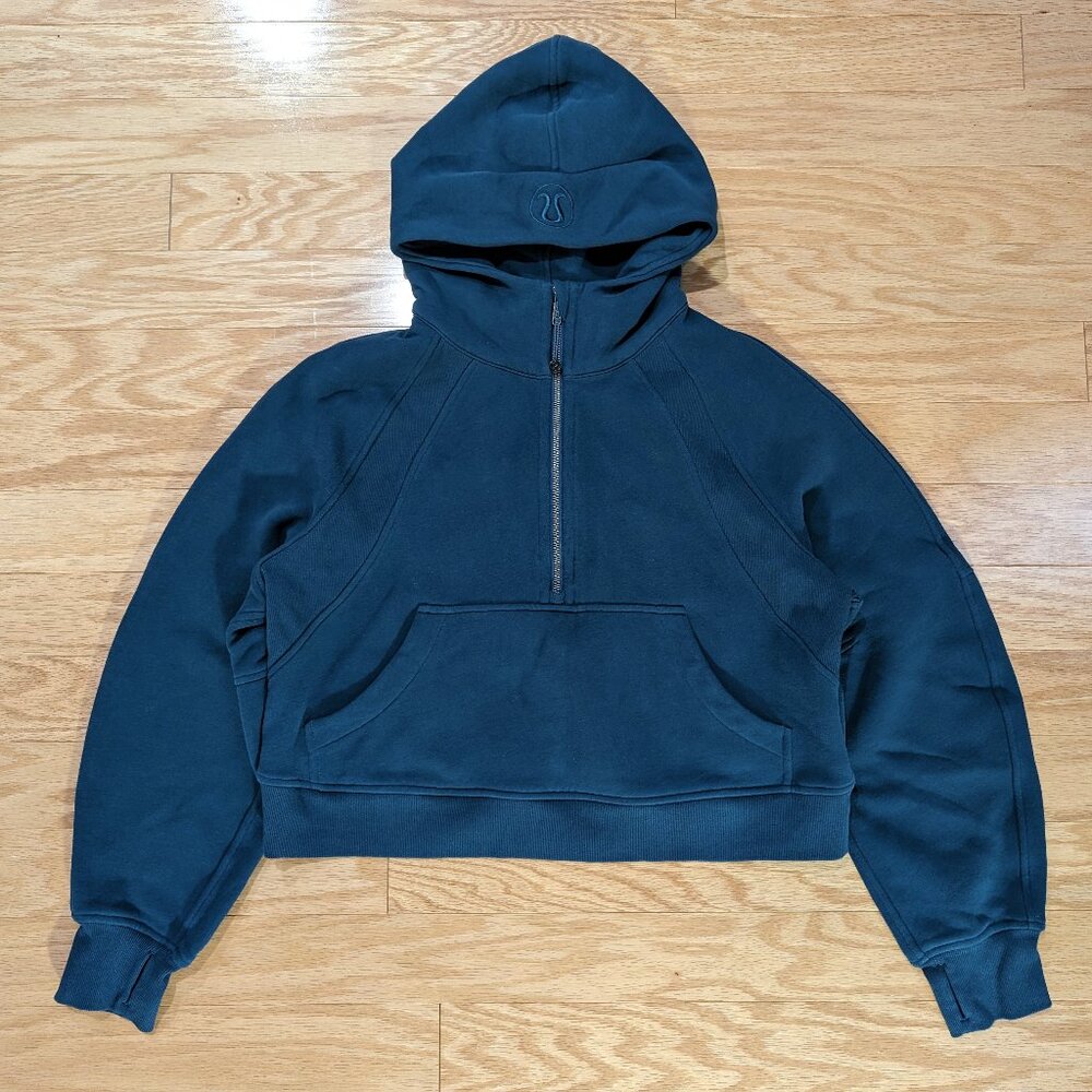 Lululemon Scuba Oversized Half Zip Hoodie in Blue Borealis